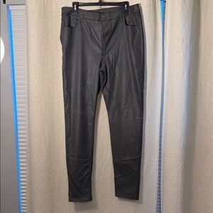 White House Black Market Women's Gray Coated Skinny Jeans